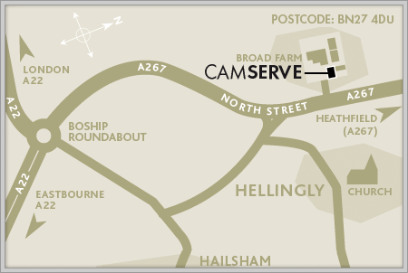 Camserve - Camera service and repair centre location map